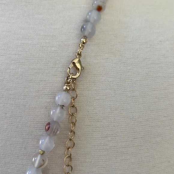 Beaded MOONSTONE Arrowhead necklace - Picture 3 of 3